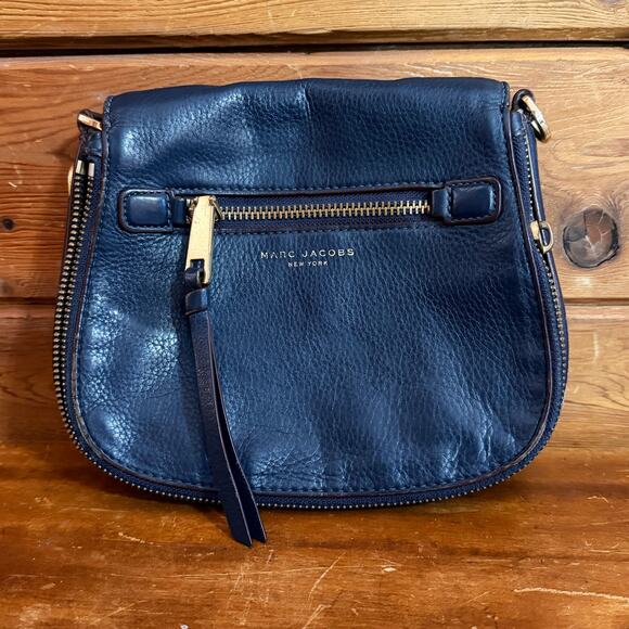 Marc Jacobs Crossbody Navy Leather Purse - Picture 1 of 6
